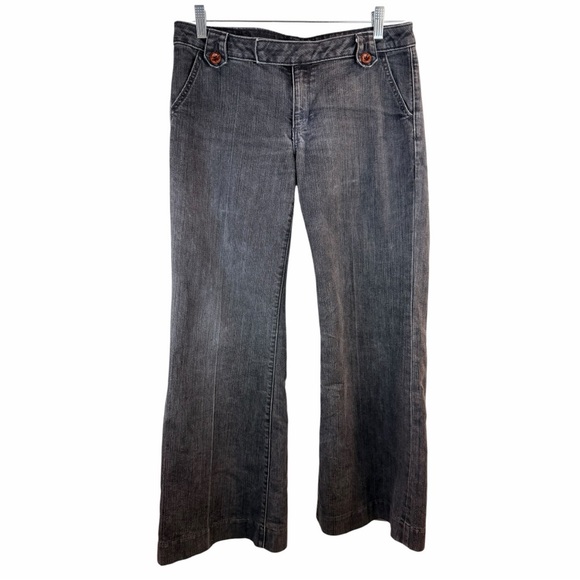 Banana Republic Denim - Banana Republic Gray Trouser Jeans 10S Wide Leg